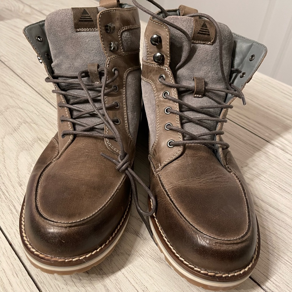 Aldo Mens Brown and Grey High Top Boots